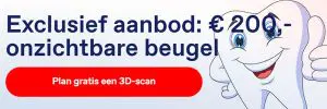Gratis 3D-scan & €200 korting op ontzichtbare beugel